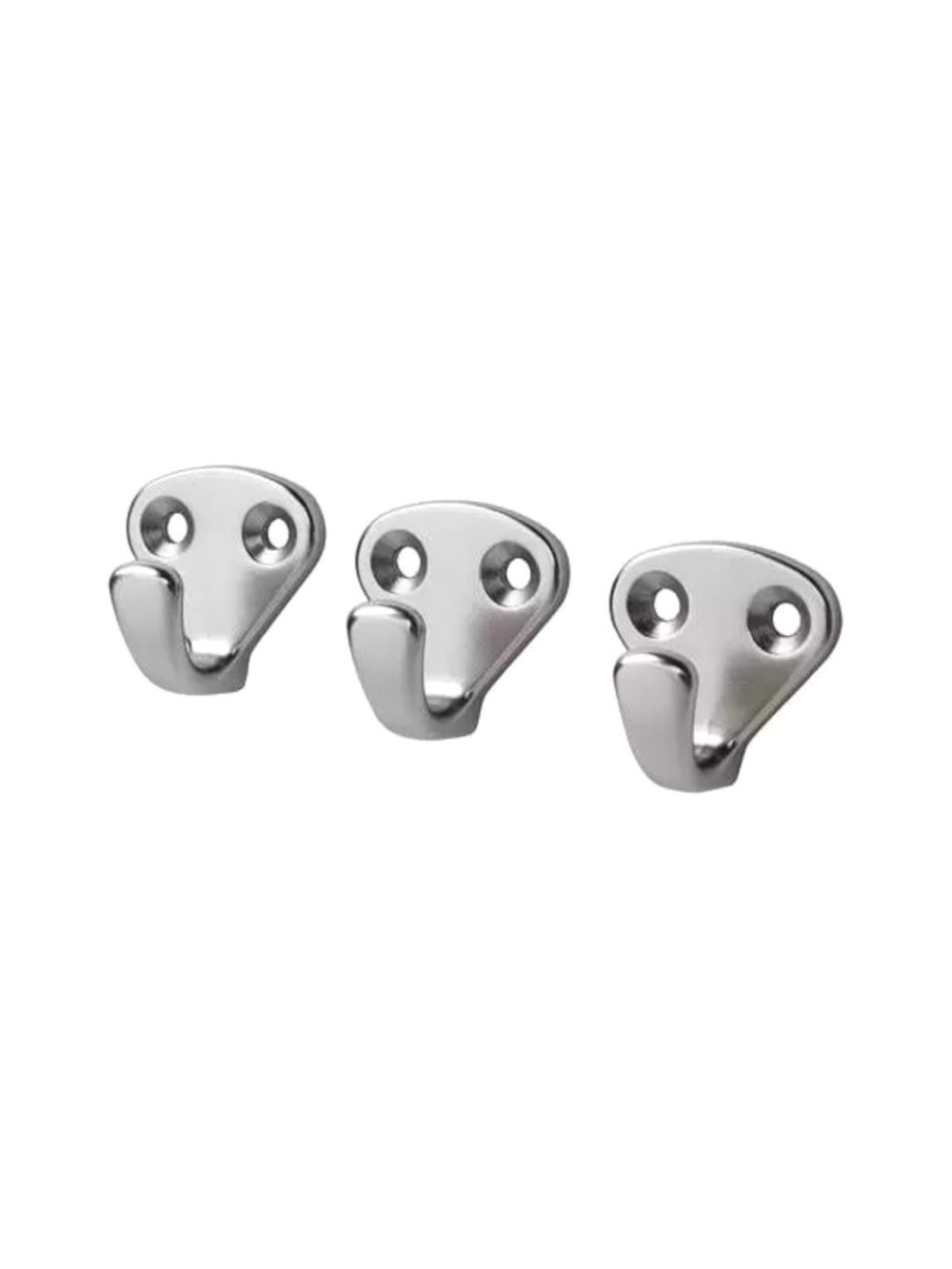 IKEA Silver Hook 3PC KVASP Set NWT